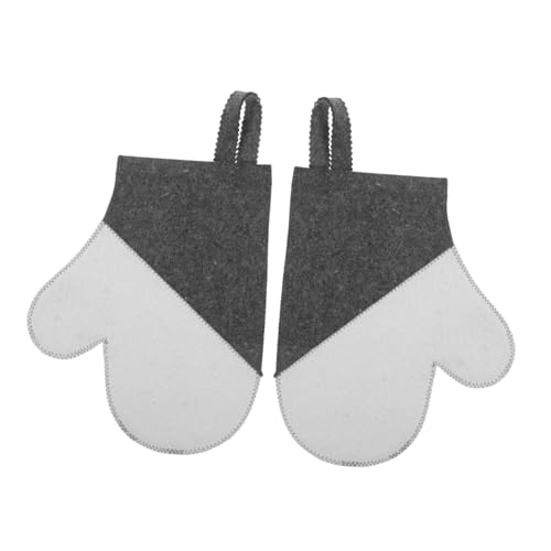 FOMIYES 2stücke Dampfhandschuh Aus Filz Für Spa Und Dampfbad Atmungsaktiver Saunahandschuh Für Damen Wärmeisolierende Handschuhe Für Erwachsene Für Sauna Und Dampfbadsitzungen von FOMIYES