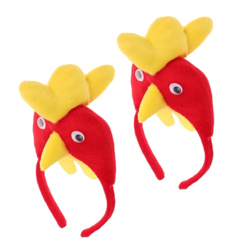 FOMIYES 2stücke Hahn-stirnband Für Junge Mädchen Stirnbänder Halloween-verkleidungs-stirnband Süßes Zubehör Für Auftritte Und Partys Leicht Und Robust Haar-accessoire Für von FOMIYES