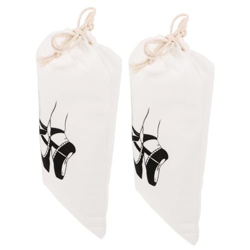 FOMIYES 2stücke Kordelzug Balletttaschen Robuste Aufbewahrung Für Ballettschuhe Kleidung Und Zusätze Modische Tanzschuhtaschen Für Mädchen Praktisches Ballettzubehör in Trendigem von FOMIYES