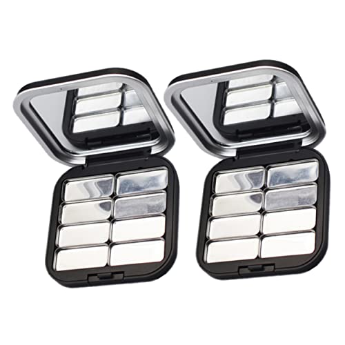 FOMIYES 2stücke Leere Lidschatten-paletten Make-up Lidschatten-container Leere Kosmetikbehälter Für Reisen Und Alltagsgebrauch von FOMIYES