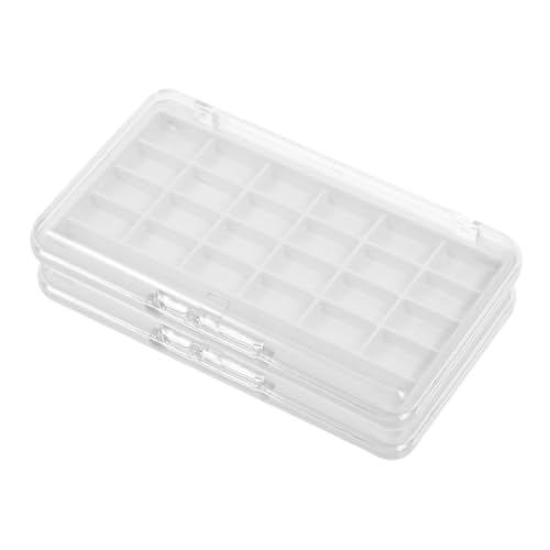 FOMIYES 2stücke Leere Make-up-Palette Leere Lippenstiftbox Durchsichtiges Tragbarer Make-up-Organizer Aufbewahrungskoffer Für Textmarker von FOMIYES