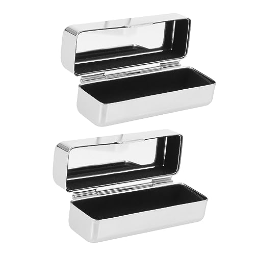 FOMIYES 2 Stück Lippenstiftbox Mit Spiegel Tragbare Make up Organizer Tasche Langlebige Kosmetikaufbewahrung Für Lippenstift Lipgloss Lippenbalsam Für Damen Und Mädchen von FOMIYES