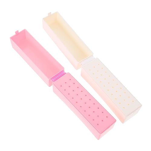 FOMIYES 2stücke Nagelbohrer Aufbewahrungsbox Für Nail Art Organizer Für Schleifköpfe Stabiler Und Langlebiger Nageldesign Für Schönheitssalons Und Heimgebrauch von FOMIYES