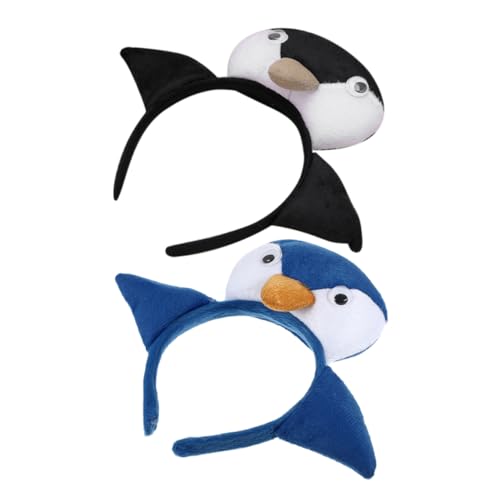 FOMIYES 2stücke Pinguin Stirnband Für Junge Mädchen Tier Party Cosplay Haarband Niedlich Meerestier Kopfbedeckung Weiches Material Langlebige Verarbeitung Für Kostümpartys Und Schulveranst von FOMIYES