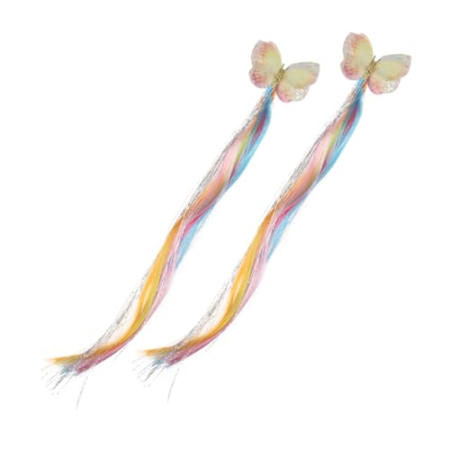 FOMIYES 2stücke Rainbow Haarverlängerungen Für Junge Mädchen Farbige Geflochtene Haaraccessoires Mit Haarklammern Für Kostüme Und Partys Langlebig Und Einfach Zu Tragen FOMIYES 2stücke Rainbow Haarverlängerungen Für Junge Mädchen Farbige Geflochtene Haaraccessoires Mit Haarklammern Für Kostüme Und Partys Langlebig Und Einfach Zu Tragen von FOMIYES