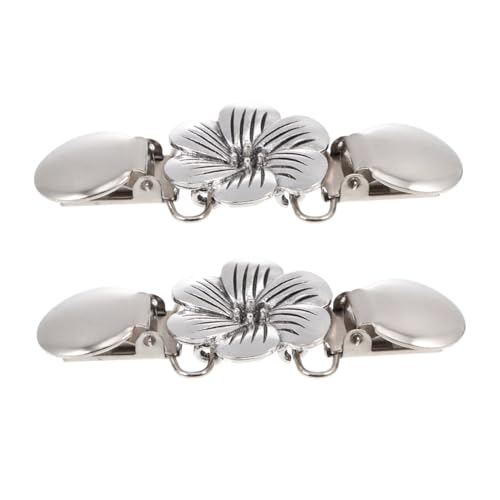 FOMIYES 2stücke Retro Cardigan Clips Blüten-anstecknadeln Für Damen Vielseitige Kragen-clip Stilvolle Umhang-verschlüsse Für Kleidung Und Pullover Modisches Accessoire Für Jeden Look von FOMIYES