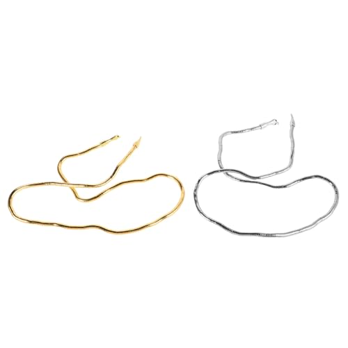 FOMIYES 2stücke Schlange Haarschmuck Für Frauen Stilvoller Schmuck Flexibles Haarband Mit Anhängern Einzigartiges Kopfschmuck-design Anpassungsfähig Für Hochzeit Party Nachtclub Und von FOMIYES
