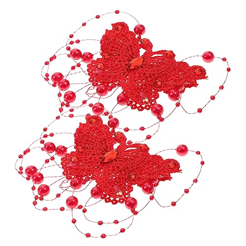 FOMIYES 2stücke Schmetterlingshaarspangen Aus Spitze Für Frauen Und Mädchen Spitzenclips Mit Schmetterlingsmuster Für Alltag Partys Hochzeiten Und Fotoshootings Elegant Und Vielseitig von FOMIYES