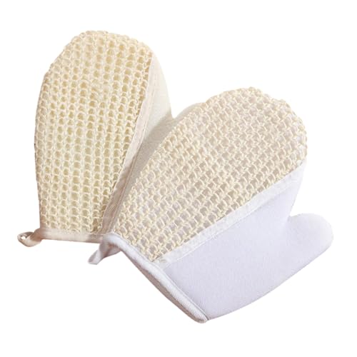 FOMIYES 2stücke Sisal Bad Handschuhe Für Körperpeeling Und Dusche Wasserfeste Reinigungshandschuhe Für Erwachsene Und Mädchen Exfolierende Duschhandschuhe Für Spa-anwendungenx von FOMIYES