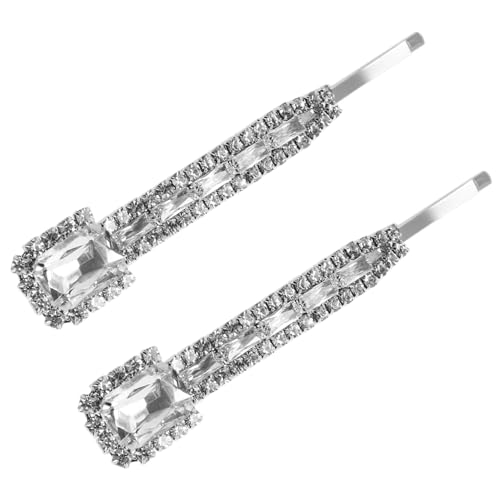 FOMIYES 2stücke Strass-haarnadeln Aus Kleine Glitzer-haarspangen Funkelnde -clips Für Frauen Und Mädchen Schmuck Für Haare Accessoires Für Hochzeit Und Party von FOMIYES