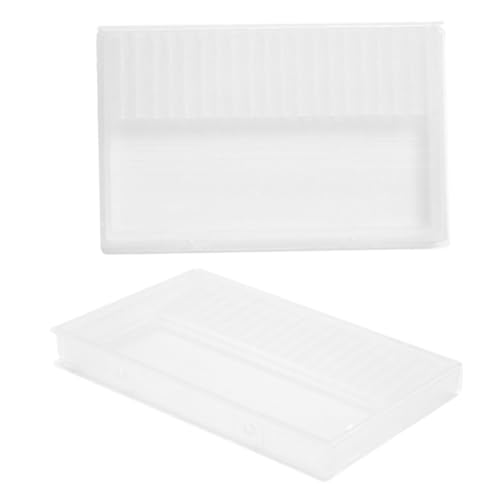 FOMIYES 2stücke Teiliges Nagelbohrer Aufbewahrungsbox Tragbare Maniküre Werkzeughalter Mit Staubschutz Organizer Für Nagelstudio Und Mobile Anwendungen Schützt Und Organisiert Ihre von FOMIYES