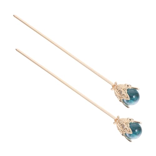 FOMIYES Vintage Haarnadel 2 Stück Chinesische Haarstäbe Aus Metall Mit Quasten Lange Haarnadeln Für Hochsteckfrisuren Handgefertigte Asiatische Haarnadeln Für Damen Dekorativer von FOMIYES