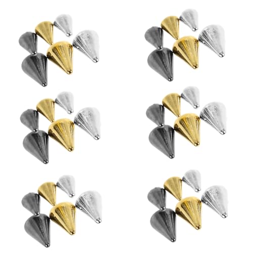 FOMIYES 3 Boxen Nagelkunst Metall Nieten Flat-back Spitzen Rivet Charms Punk Stil Nageldekoration für DIY Maniküre Frauen Party Zubehör von FOMIYES