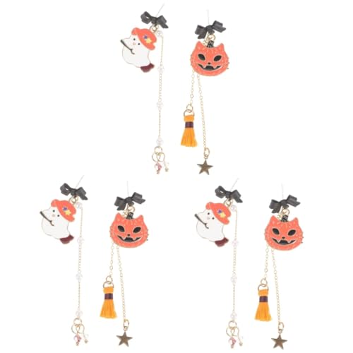 FOMIYES 3 Paare Asymmetrische Damen Ohrringe Halloween Party Ohrstecker Dangle Ohrschmuck Modisch Leicht Elegant für Frauen Teenager FOMIYES 3 Paare Asymmetrische Damen Ohrringe Halloween Party Ohrstecker Dangle Ohrschmuck Modisch Leicht Elegant für Frauen Teenager von FOMIYES