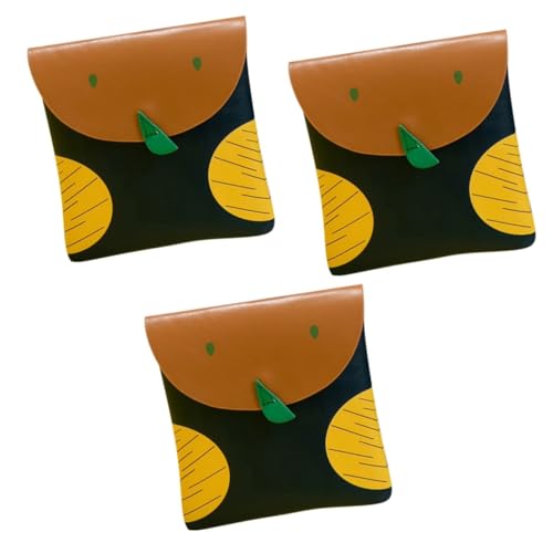 FOMIYES 3 STK Aufbewahrungstasche Geldbörse Menstruationsbeutel Für Unterwegs Brieftasche Mit Umlaufendem Reißverschluss Reise-kulturbeutel Reisetasche Für Damen Damenhandtasche Pu von FOMIYES