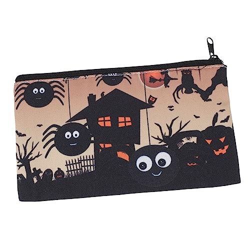 FOMIYES 3 STK Halloween-Kosmetiktasche Halloween-bleistiftbeutel Tragbare Halloween-Tasche Halloween-kulturbeutel Halloween-kosmetikbeutel Kleine Veränderung Spinne Reißverschluss Kind von FOMIYES