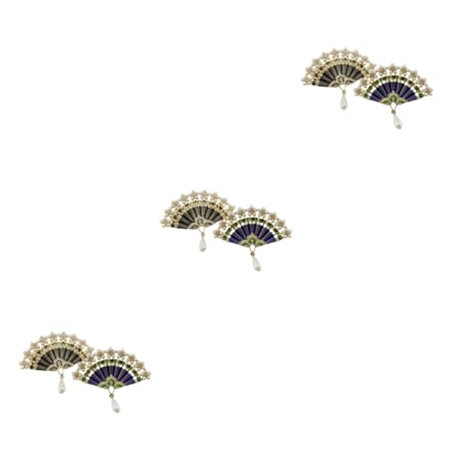 FOMIYES 3 Sätze Brosche Mit Fächerdesign Perlen Zirkonia Klassische Chinesische Brosche Für Damen Accessoire Für Hochzeiten Partys Besondere Anlässe 2 Stücke * 3 von FOMIYES