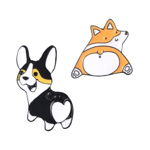 FOMIYES 3 Sätze Husky Hunde Brosche Cartoon Brust Pin Für Kleidung Für Pullover Jacken Kleider Und Anzüge Leicht Und 2 Stück * 3 von FOMIYES