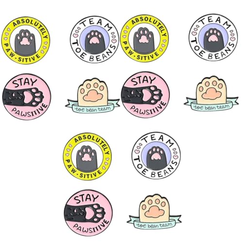 FOMIYES 3 Sätze Katzenpfoten Brosche Niedliche Anstecknadeln Für Kleidung Schals Taschen Dekoration Für Katzenliebhaber Perfektes Für Hochwertige Broschen Für Besondere Anlässe 4 Stück * 3 von FOMIYES