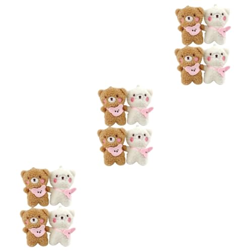 FOMIYES 3 Sätze Kawaii Schlüsselanhänger Schlüsselbund Taschenanhänger Schlüsselanhänger Für Handtaschen Rucksäcke Zufällige Farben 4 Stück * 3 von FOMIYES