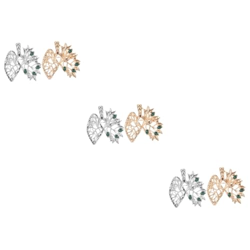 FOMIYES 3 Sätze Kreative Broschen Herzform Hochwertigem Metall Für Kleidung Schals Taschen Stilvolle Accessoires Für Frauen Besondere Anlässe 2 Stück * 3 von FOMIYES