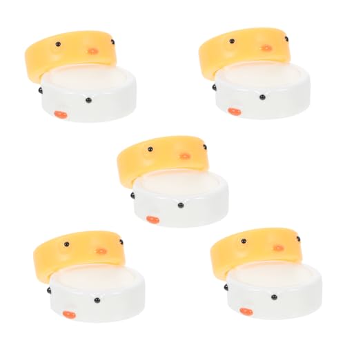 FOMIYES 3 Sätze Niedliche Finger Ringe Mit Hühner Muster Einfache Damenringe Dekorative Ringe Für Kleinen Finger Schmuck 10 Stück * 3 von FOMIYES