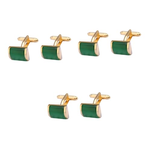 FOMIYES 3 Sätze Opal Manschettenknöpfe Kreative Hemdsärmel Dekoration Cuff Button Für Männer Elegantes Accessoire Für Besondere Anlässe 2 Stück * 3 von FOMIYES