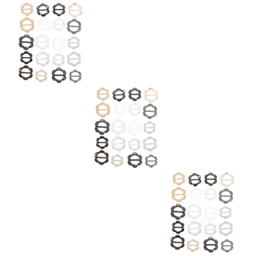 FOMIYES 3 Sätze Schalringe Harz Dekorativer Shirt Knopfclip Hemd Knotenschlaufe Für Frauen Für Outfits Besondere Anlässe Innendurchmesser 20 Stück * 3 von FOMIYES