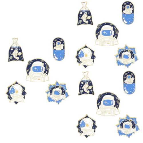 FOMIYES 3 Sätze Teiliges Cartoon Astronauten Broschen Anstecknadeln Legierung Dekorative Abzeichen Für Kleidung Taschen Und Accessoires 5 Stücke * 3 von FOMIYES