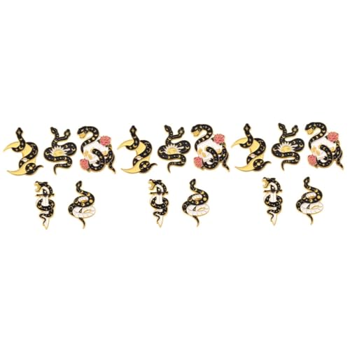 FOMIYES 3 Sätze Teiliges Schlangen Broschen Hochwertigem Tierbroschen Für Damen Als Modisches Accessoire Für Kleidung Schals Und Hüte Perfektes Für Geburtstage Und Valentinstag 5 Stück * 3 von FOMIYES