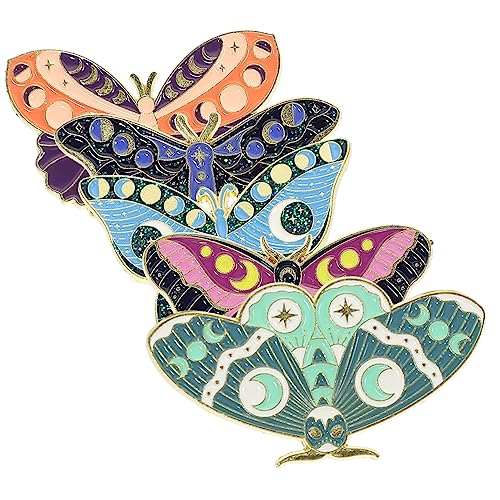 FOMIYES 3 Sätze Teiliges Set Emaille Broschen Mit Schmetterlingen Retro Anstecknadeln Für Kleidung Rucksäcke Hüte Langlebige Stilvolle Metallpins Für Damen 5 Stück * 3 von FOMIYES
