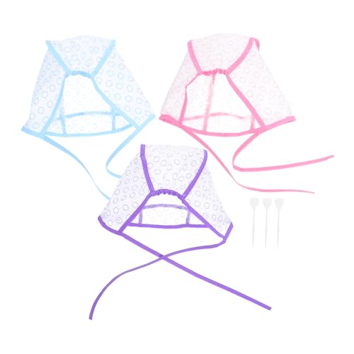 FOMIYES 3 Sätze Teiliges Set Strähnchenhaube mit Feinem Häkelnadel Haarfärbewerkzeug für Salon und Heimgebrauch Wiederverwendbare Highlighting Cap aus Bequemem Material Präzises Färben und von FOMIYES