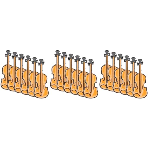 FOMIYES 3 Sätze Violin Broschen Für Damen Und Herren Metall Anstecknadeln Für Kleidung Kreative Instrumente Zubehör Für Anzüge Und Freizeitmode 6 Stück * 3 von FOMIYES