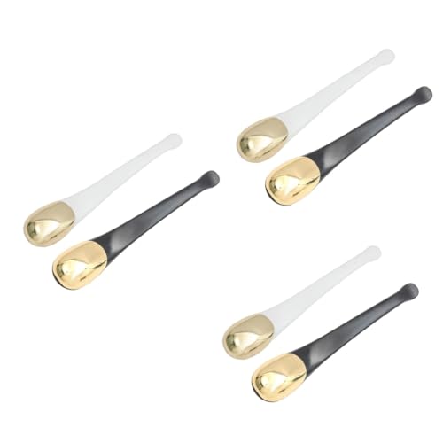 FOMIYES 3 Sets Gesichtscremelöffel Metallaugen-gesichtscremelöffel Hautpflegecremelöffel Make-up-löffel Hautpflege-tool 2 Stück * 3 von FOMIYES