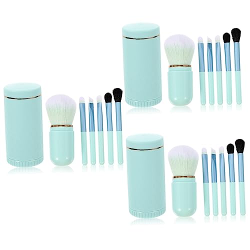 FOMIYES 3 Sätze Make-up-pinsel-set Lose Make-up-pinsel-organizer Mit Deckel Reise-make-up-pinsel Applikator Gesichts-make-up-pinsel Tragbare Bürsten Stiftung Kosmetik Mini Wolle Reisen von FOMIYES