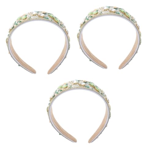 FOMIYES 3 Stk Stirnband Haarschmuck Haarband Make-up-Haar Weihnachtsdekoration Haargummi Tiara Strass-Kopfschmuck Kopfschmuck für Mädchen Strasssteine Kopfbedeckung schmücken von FOMIYES