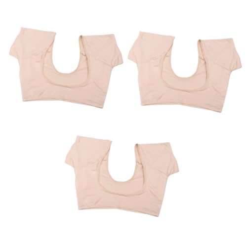 FOMIYES 3 Stk Unterarm-schweißpolsterweste Hyperhidrose-schweißpads Damen Blusen in Großen Größen Bh-shirts Für Frauen Tanktops Für Damen Achselschutz 12 Elasthan Bh-pad Kurzarm Fräulein von FOMIYES