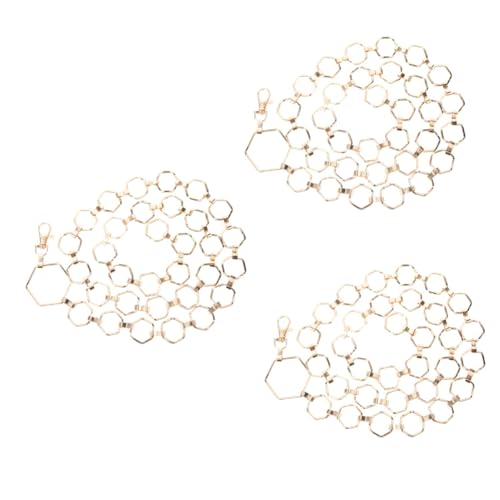 FOMIYES 3 Stück Damen Metall Taillenkette Verstellbar für Strand Partys Bauchketten für Frauen Modischer Schmuck Langlebig Auffällig Ergänzung für Sommerkleider Freizeitoutfits von FOMIYES