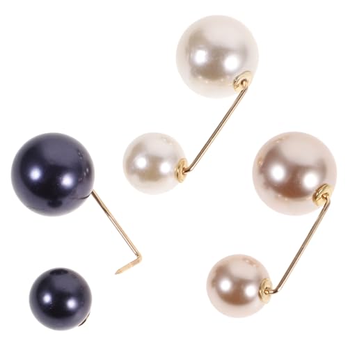 FOMIYES 3 Stück Dekorative Sicherheitsbroschen mit Perlen Langlebige Legierung Vielseitige Anstecknadeln zum Fixieren von Kleidern und Taillen Praktisches Accessoire für Damen Verstellbar von FOMIYES