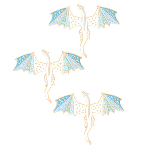 FOMIYES 3 Stücke Dinosaurier Broschen Metall Broschen für Kleidung Hüte Rucksäcke Süße Emaille Anstecknadeln für Damen von FOMIYES