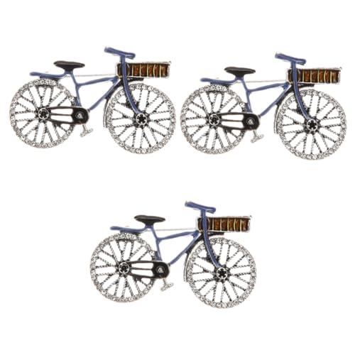 FOMIYES 3 Stück Fahrrad Brosche Metall Anstecknadel mit Stilvolles für Damen Hochzeiten Partys Besondere Anlässe Vielseitig Einsetzbar Dekoration für Kleidung Taschen von FOMIYES