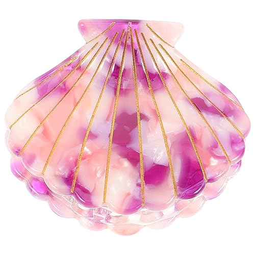 FOMIYES 3 Stk Haarschmuck Für Damen Muschelhaarspangen Shell-klauen-clip Muschel Haarspangen Meeresspange Haarklammern Aus Marmor Muschel-haarklammer Acetatfolie Einfach Fräulein von FOMIYES