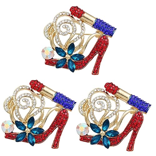 FOMIYES 3 Stück Hochwertige Brosche Form Eines Hohen Stilvolle Anstecknadel für Damen Kleider Anzüge Hüte Taschen Exquisites für Hochzeiten Besondere Anlässe von FOMIYES