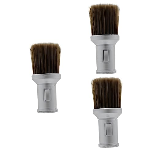 FOMIYES 3st Puderpinsel Für Den Körper Shampoo Für Make-up-pinsel Rasierpinsel Für Männer Bronzer-pinsel Für Das Gesicht Haarreiniger Bürste Barbier Plastik Haarbürste Modellieren Mann von FOMIYES