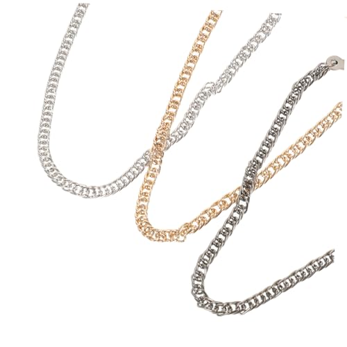 FOMIYES 3 Stück Krawattenketten aus Kupfer mit U-form Clips Kratzfest und Abriebfest Geeignet für Herrenanzüge Business und Hochzeitsaccessoires von FOMIYES