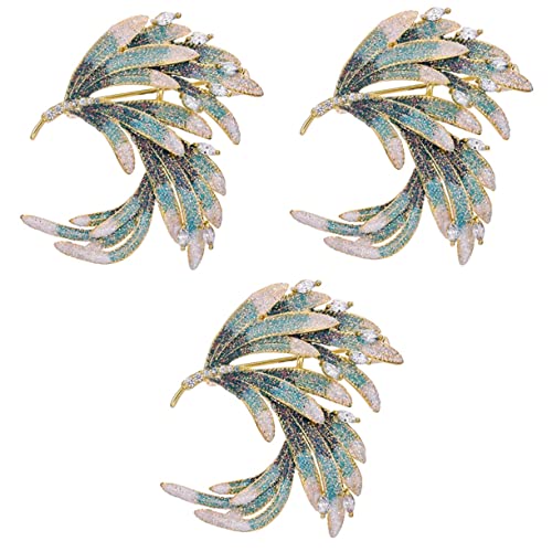 FOMIYES 3 Stück Leichte Brosche für Damen Eleganter Ansteckpin für Pullover Schals Jacken Dekorativer Clip für Besondere Anlässe Perfektes für Frauen zu Weihnachten Valentinstag von FOMIYES