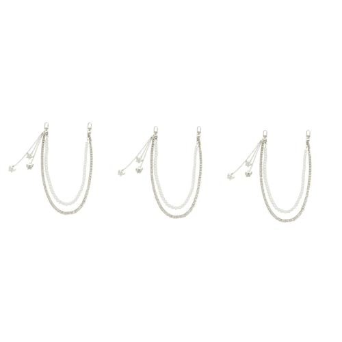 FOMIYES 3 Stück Multifunktionale Perlen Waist Chain Hochwertigem Gürtelkette für Frauen für Jeans Lässige Anlässe mit Verstellbaren Karabinerverschlüssen Perlweiß FOMIYES 3 Stück Multifunktionale Perlen Waist Chain Hochwertigem Gürtelkette für Frauen für Jeans Lässige Anlässe mit Verstellbaren Karabinerverschlüssen Perlweiß von FOMIYES
