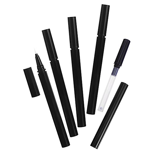 FOMIYES 3 Stück Nachfüllbare Eyeliner Stifte mit Feinen Pinselspitzen Leicht Befüllbare Schwarze Tuben Wasserfester Eyeliner Behälter Tragbar für Präzises Make Up und Unterwegs von FOMIYES