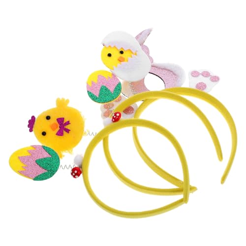 FOMIYES 3stücke Urlaubs-haarschmuck Mit Bunter Ei-dekoration Süßer Stirnband-schmuck Für Osterpartys Kostüm-veranstaltungen Und Festivals Haar-accessoire Für Mädchen Und Frau von FOMIYES