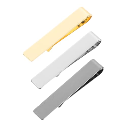 FOMIYES 3 Stück Polierte Krawattennadel für Männer Klassische Minimalistischen Krawattenaccessoires für Geschäfts und Hochzeitsanlässe von FOMIYES